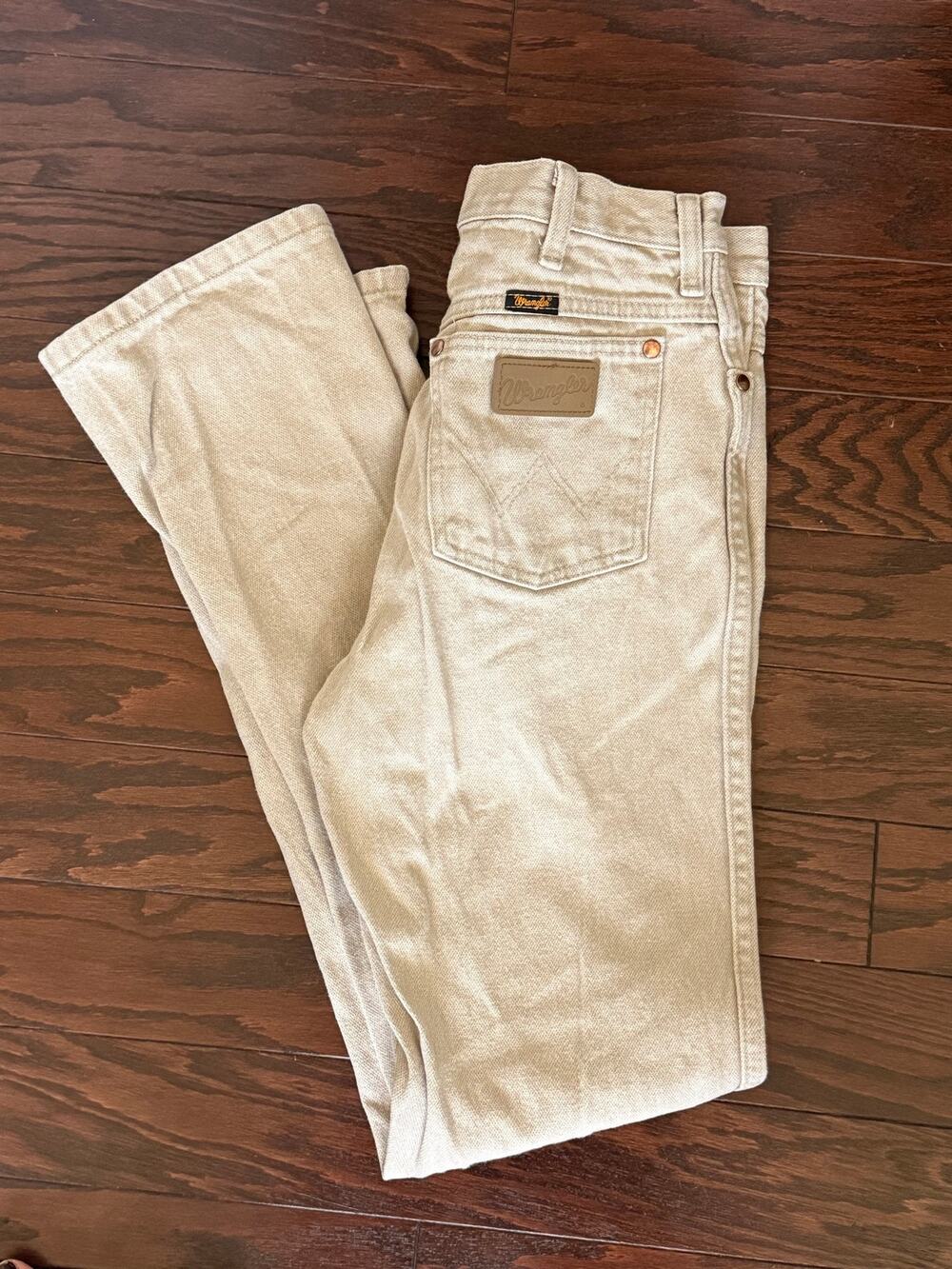 Wrangler 936TAN Cowboy Cut Slim Fit Jeans Tan 30x34 Western Denim